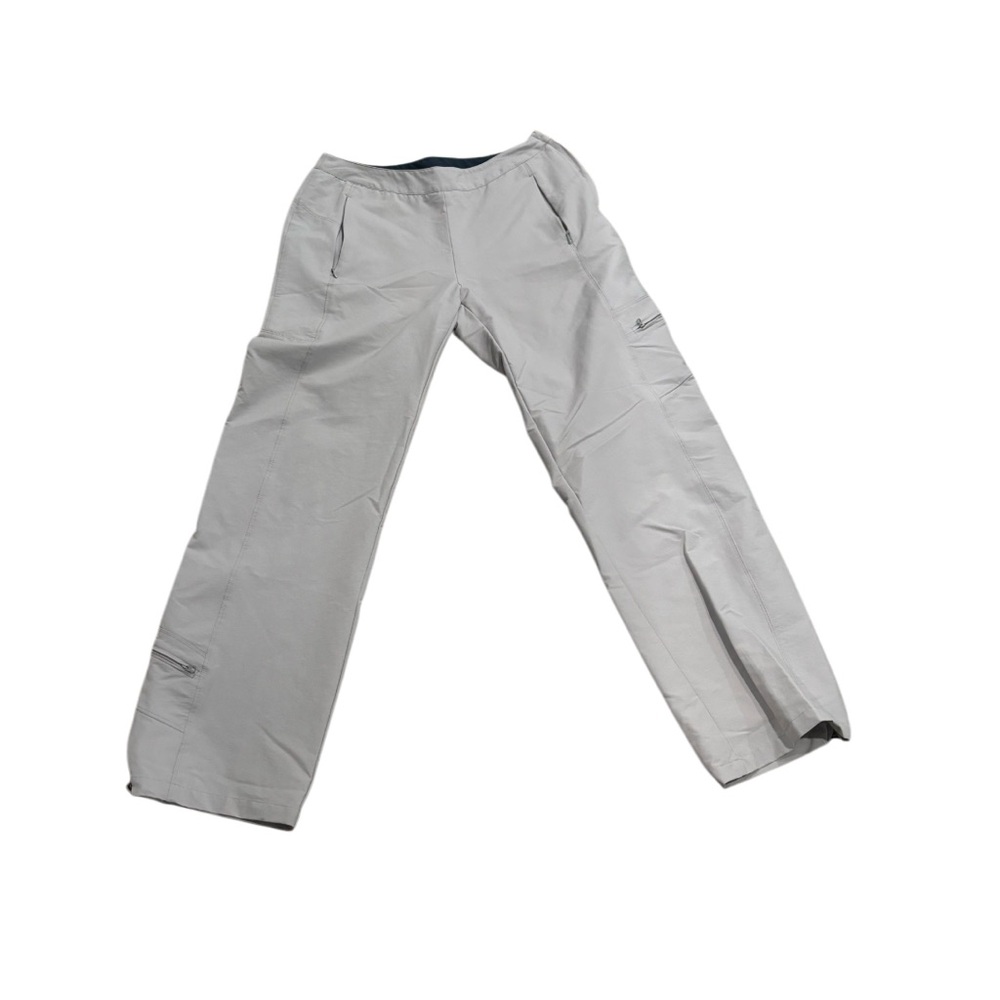 Title Nine Pants Womens 8 Taupe Straight Leg Hi Waist Nylon Hiking Pants